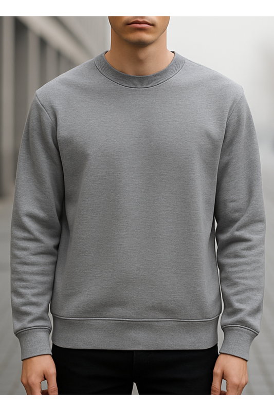 Unisex Plain Cotton Sweatshirt | Everyday Fleece Essential | June First Store