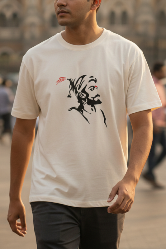 Shivaji Maharaj Portrait Unisex T-Shirt | The June First Store