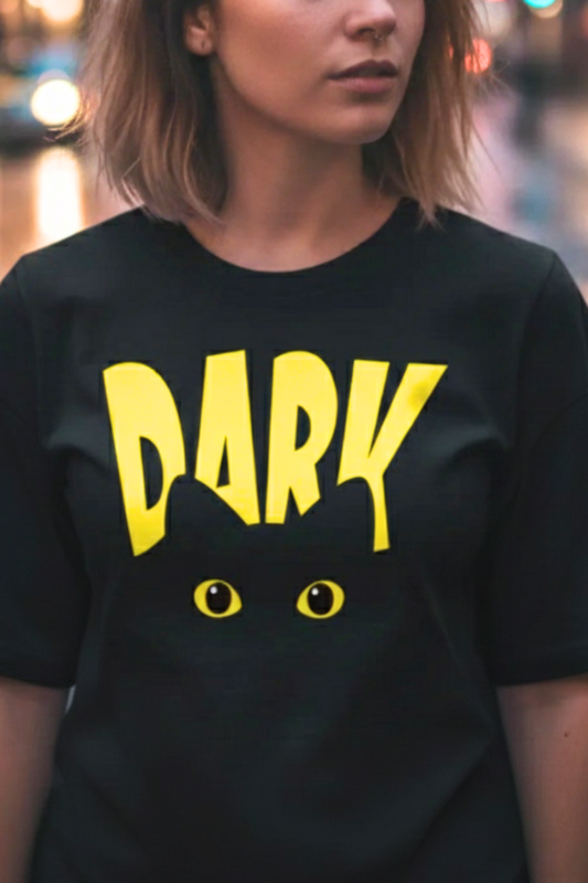 Men’s Unisex Oversized Cotton T-Shirt – Dark Graphic Tee | June First Store