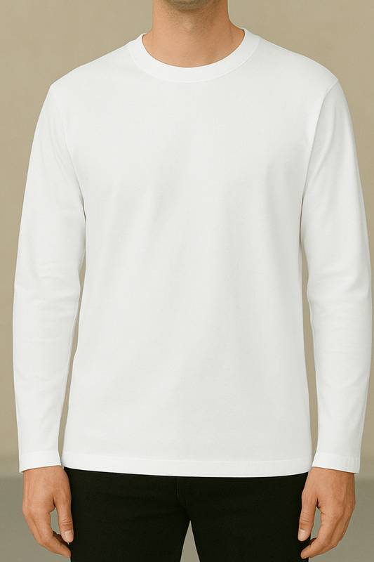 Unisex Full Sleeve Plain Cotton T-Shirt | Everyday Essential | June First Store