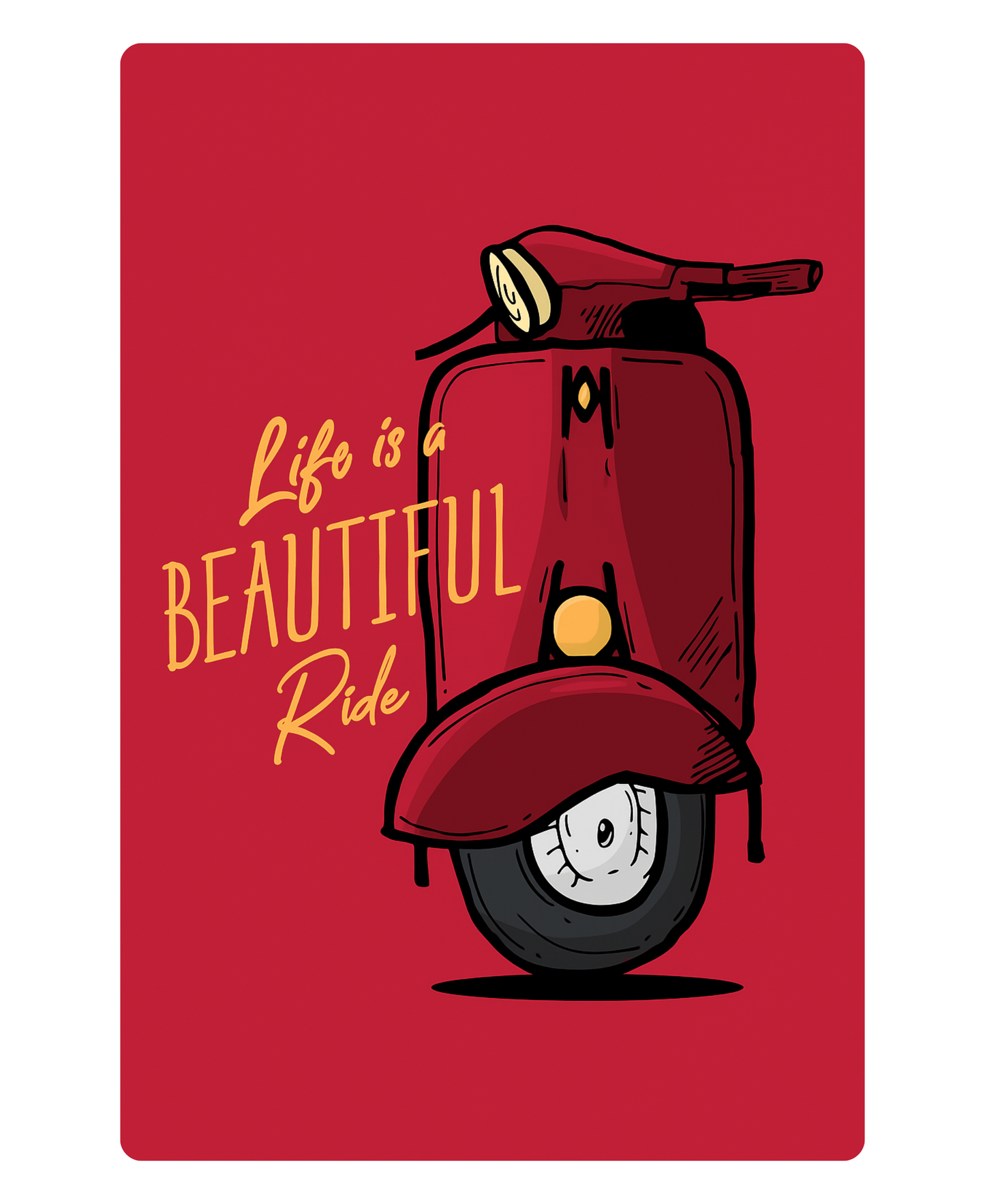 LIFE IS A BEAUTIFUL RIDE Unisex T-Shirt