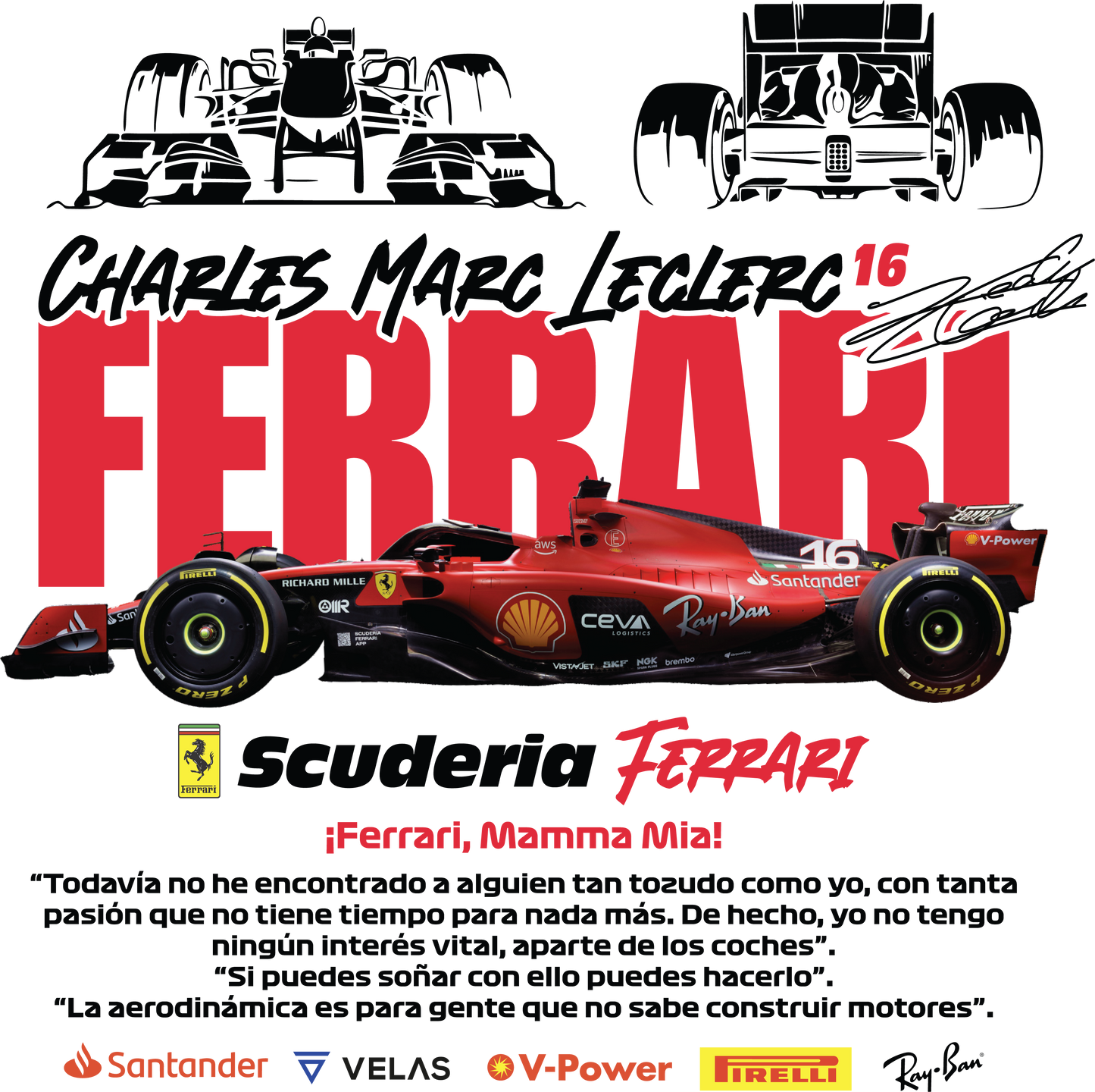 SCUDERIA Unisex Oversized Tee