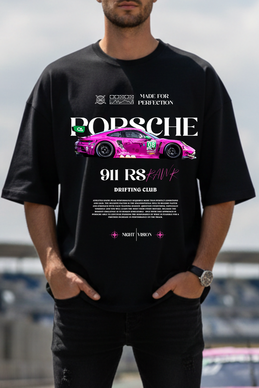 Porsche 911 RS Unisex Terry Oversized T-Shirt | June First Store