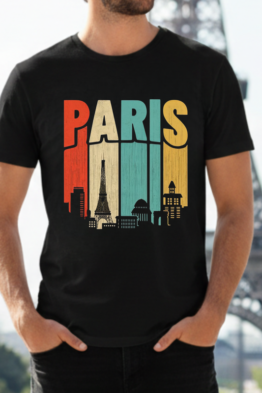 PARIS Unisex Classic Crew T-Shirt | Everyday Cotton Tee – June First Store