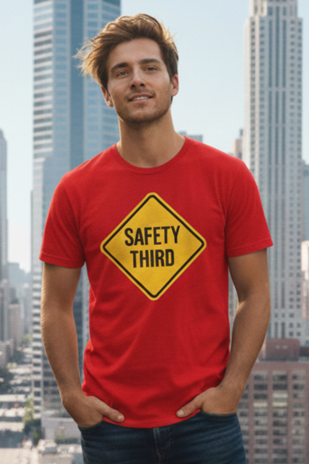 SAFETY THIRD Unisex Classic Crew T-Shirt | June First Store
