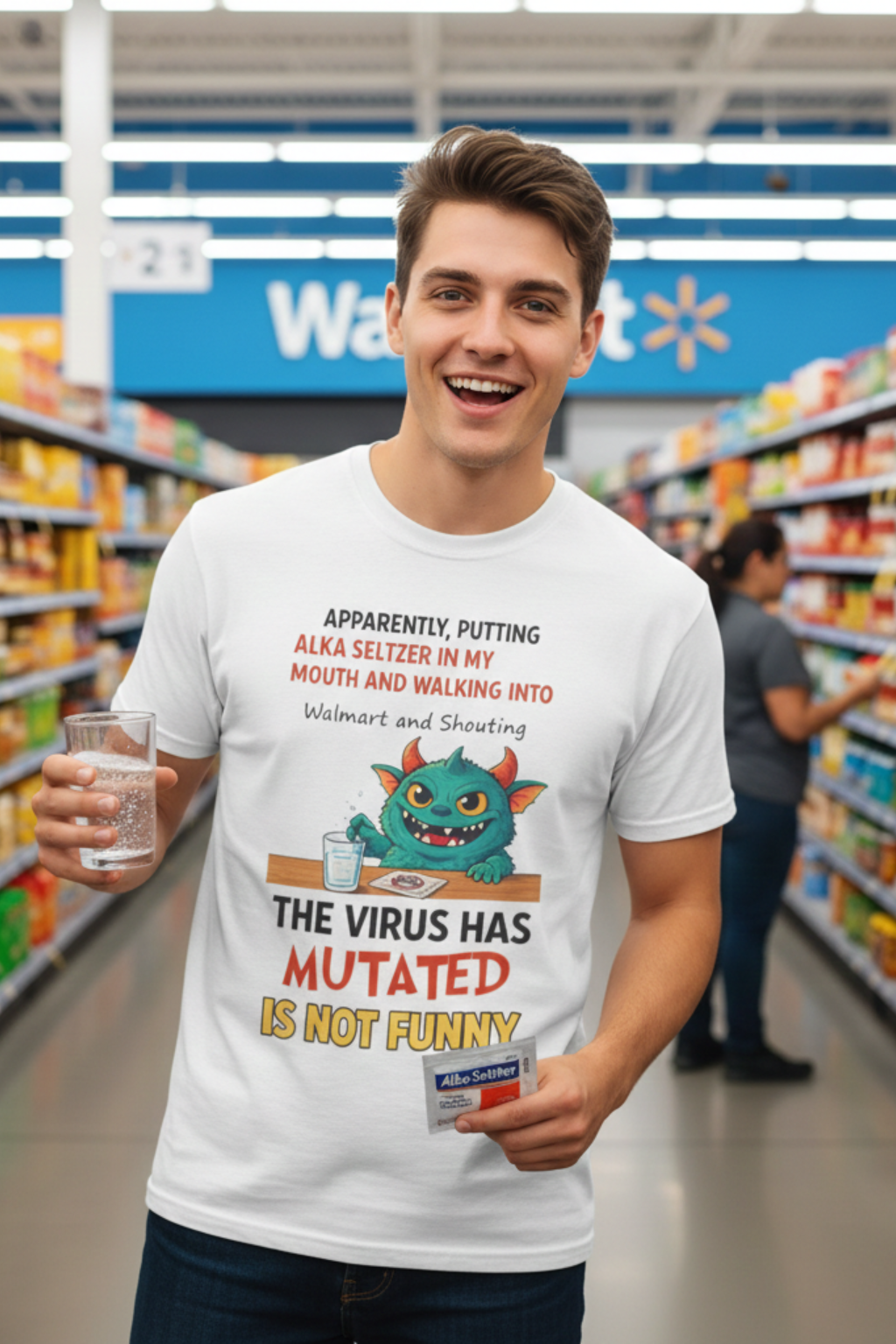 “The Virus Has Mutated” Unisex Graphic T-Shirt