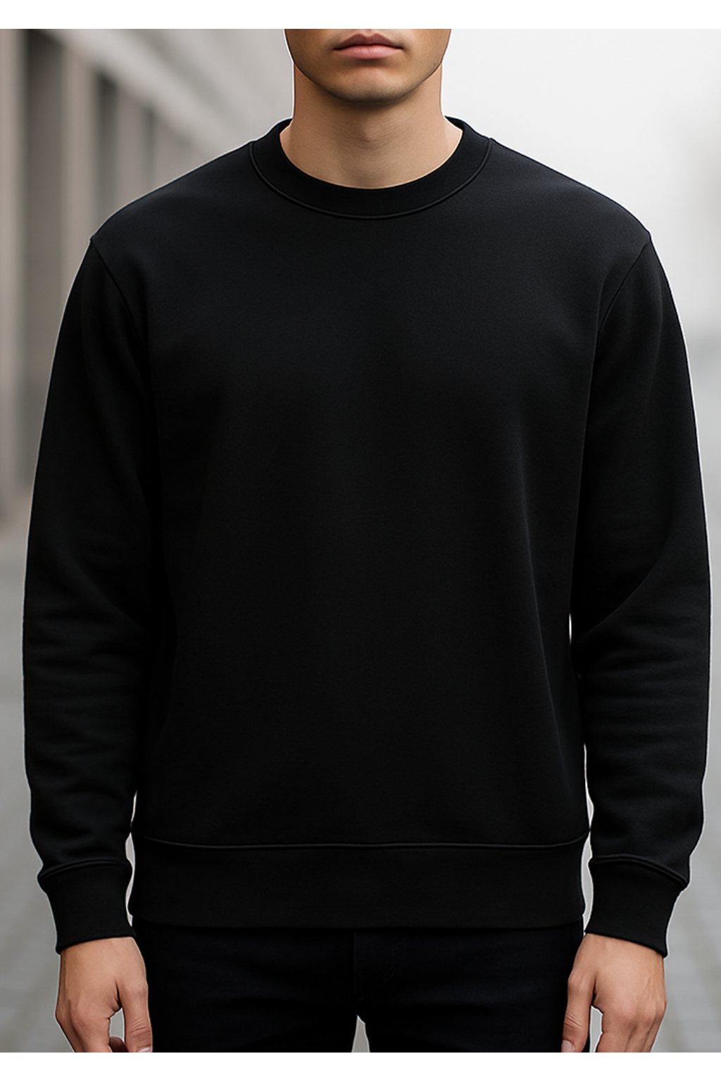 Unisex Plain Sweatshirt - Image 2