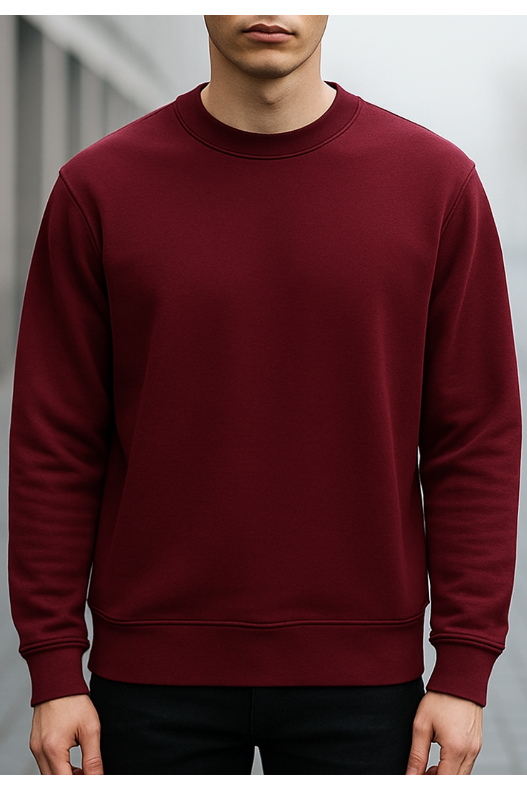 Unisex Plain Sweatshirt - Image 5