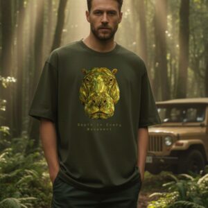 hippo oversized unisex graphic t shirt