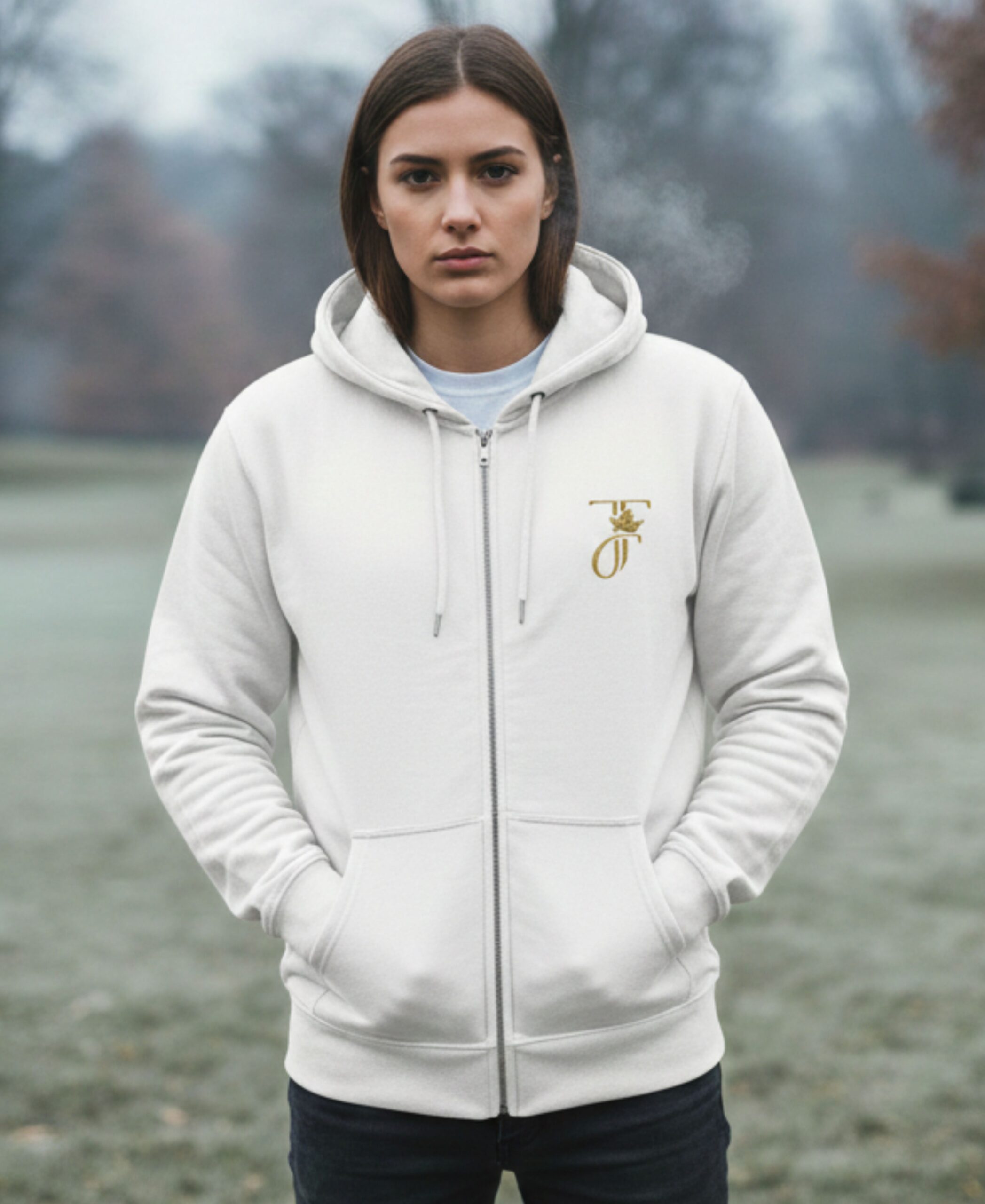 Unisex JFS Logo Zip Hoodie - Image 2