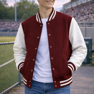 plain unisex varsity jacket 300 gsm cotton multi color