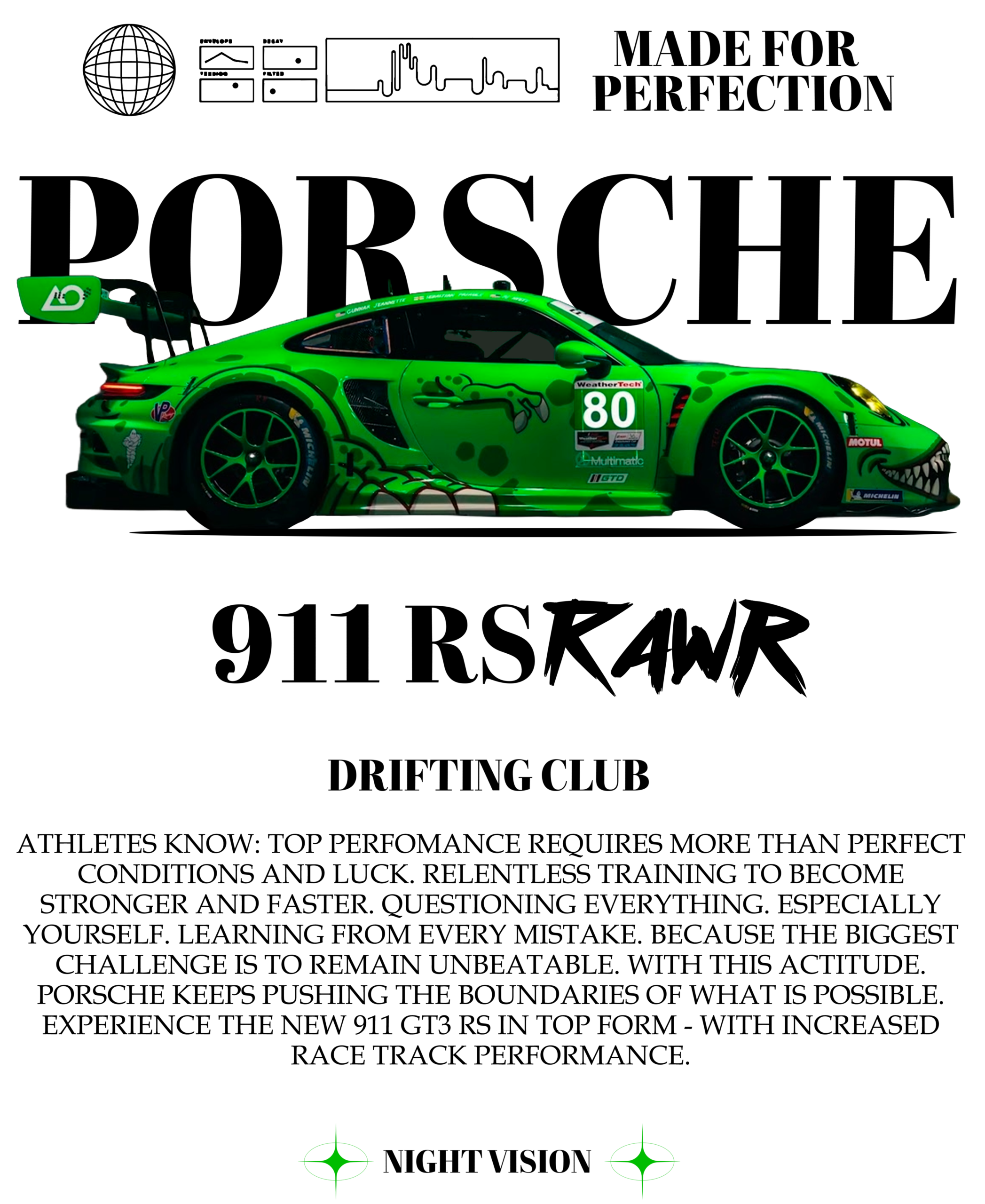 Oversized Unisex Porsche Graphic T Shirt - Image 3