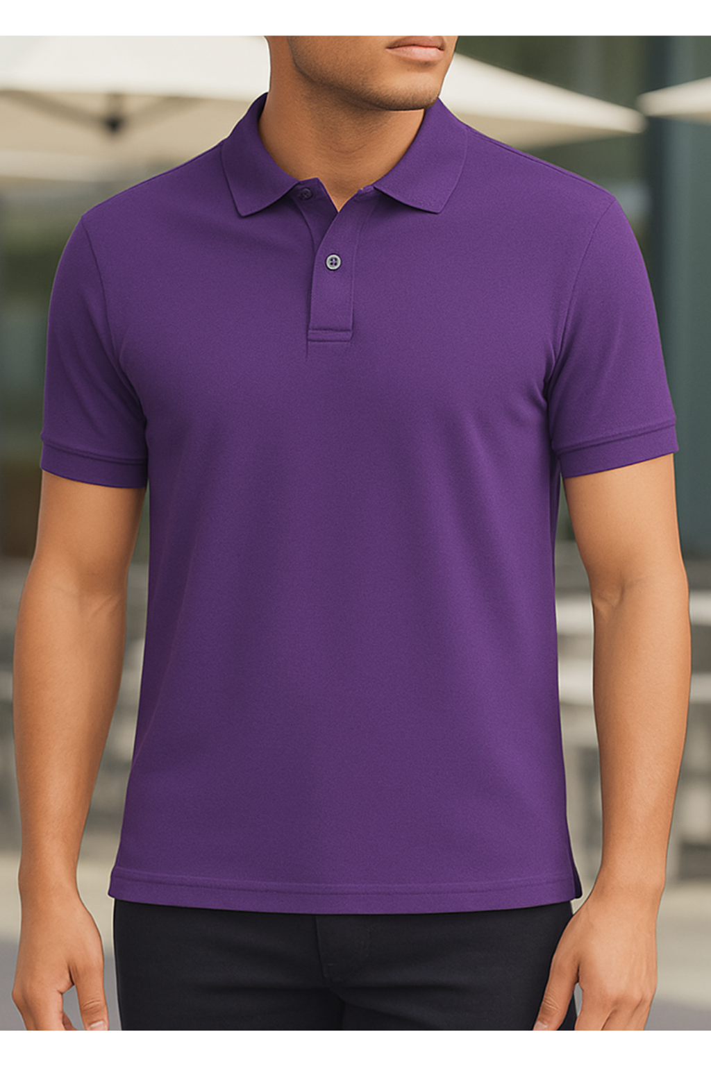 Unisex Cotton Polo T-Shirt - Image 3