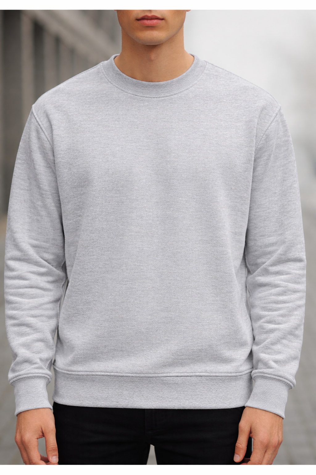 Unisex Plain Sweatshirt - Image 4