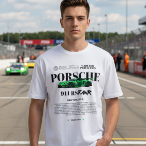 oversized unisex porsche graphic t shirt 240 gsm cotton