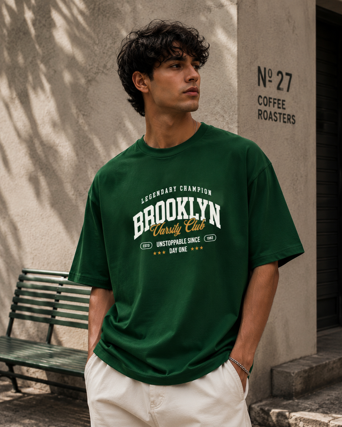 Brooklyn Varsity Club Oversized T-Shirt - Image 4